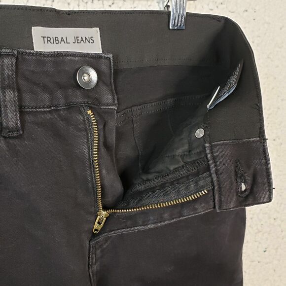 Tribal Sophia Curvy Jeans Womens 28 Black Stretch Denim - Picture 5 of 11